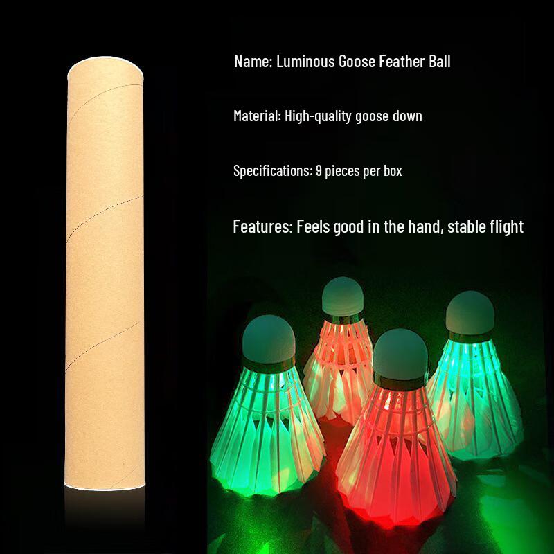 LED Night Glow Badminton Shuttlecocks