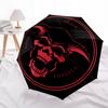 Twice Solve Coagula: Devil Skull Graphic DesignUmbrella, Portable 3-Fold Compact Umbrella,Christmas Gift ES520