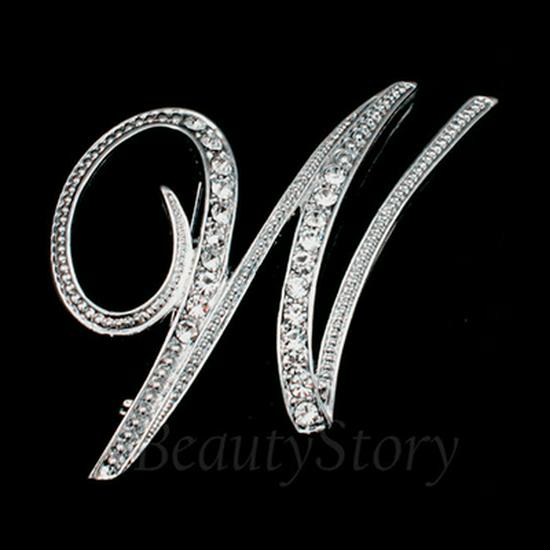 Versatile Rhinestone Alphabet Brooch: Men's Metal Lapel Pin Badge