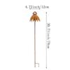1Pcs Rusty Echinacea Garden Stake Charming Rusted Echinacea Garden Stake Metal Echinacea Plant Sculpture Garden Stake