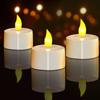LED Rechargeable TeaLight Glow Candle Lamps Remote Controlled with 2/4/6/8H Timer Function Bar Wedding Party Table Decoration