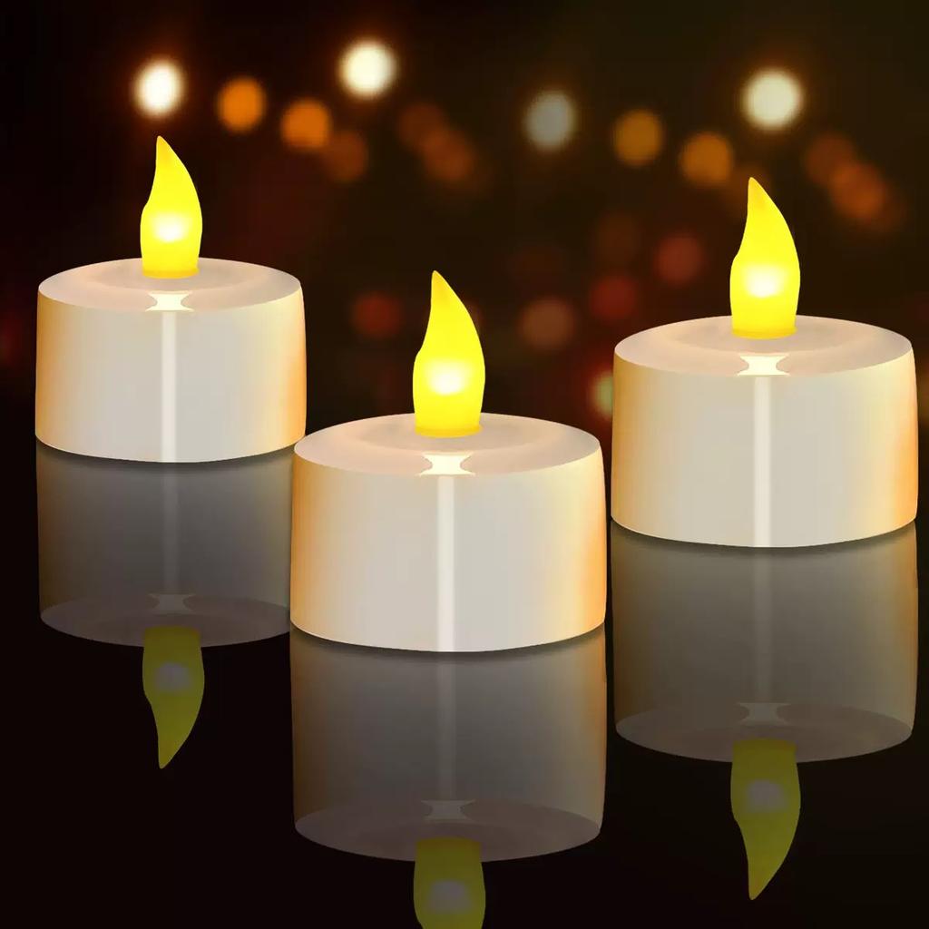 LED Rechargeable TeaLight Glow Candle Lamps Remote Controlled with 2/4/6/8H Timer Function Bar Wedding Party Table Decoration