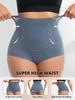 Flarixa Graue Shapewear Unterteil für Damen Hohe Taille Nahtlose Slips Bauchkontrolle Slips Hüft-Po-Lifter Schlankmachender Mieder Damen Oberschenkelmitte Body Shaper