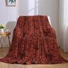 Crimson Wave Flannel Blanket Warm Soft Halloween Christmas Couch Warm Cozy Decorative Decor Gift for All Season