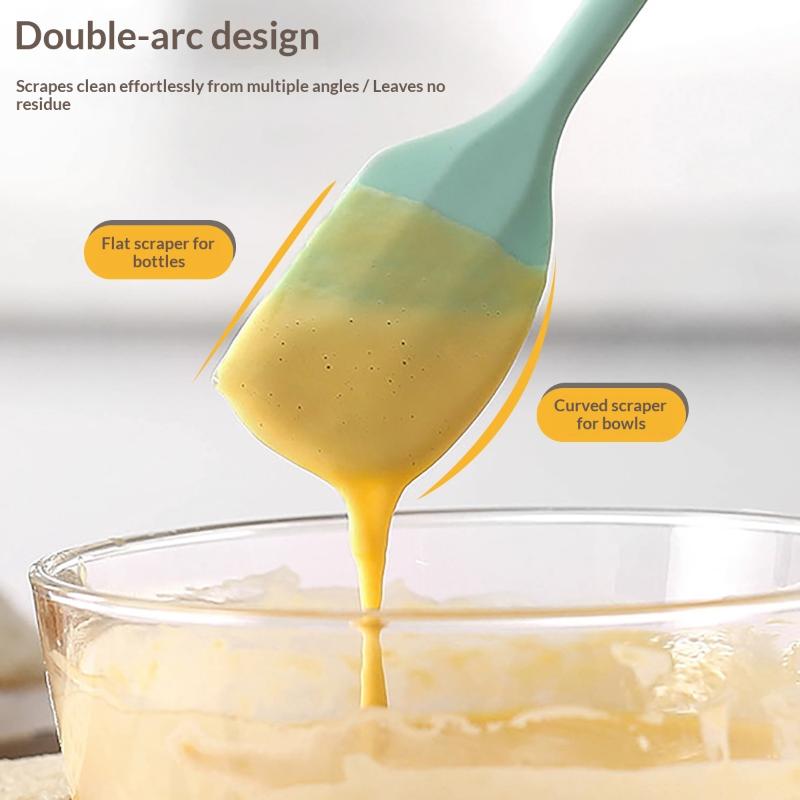 Silicone Cream Spatula Non-Stick Butter Spatula Heat-Resistant Kitchen Baking Tools Diy Cake Baking Tools