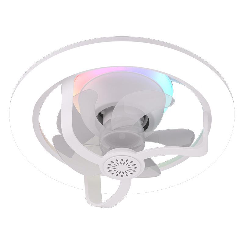 LED 360° Rotating Head Fan Light for Bedroom, Study, Bathroom with E27 Screw Base & Remote Control