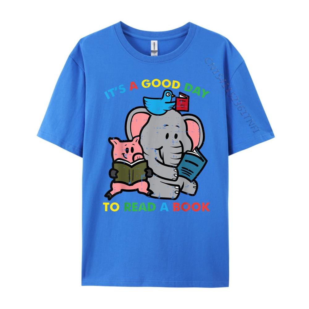 Its A Good Day To Read A Book Animals Reading Librarian Christian Tshirt Men Camiseta Masculina Big Size Easter Sunday
