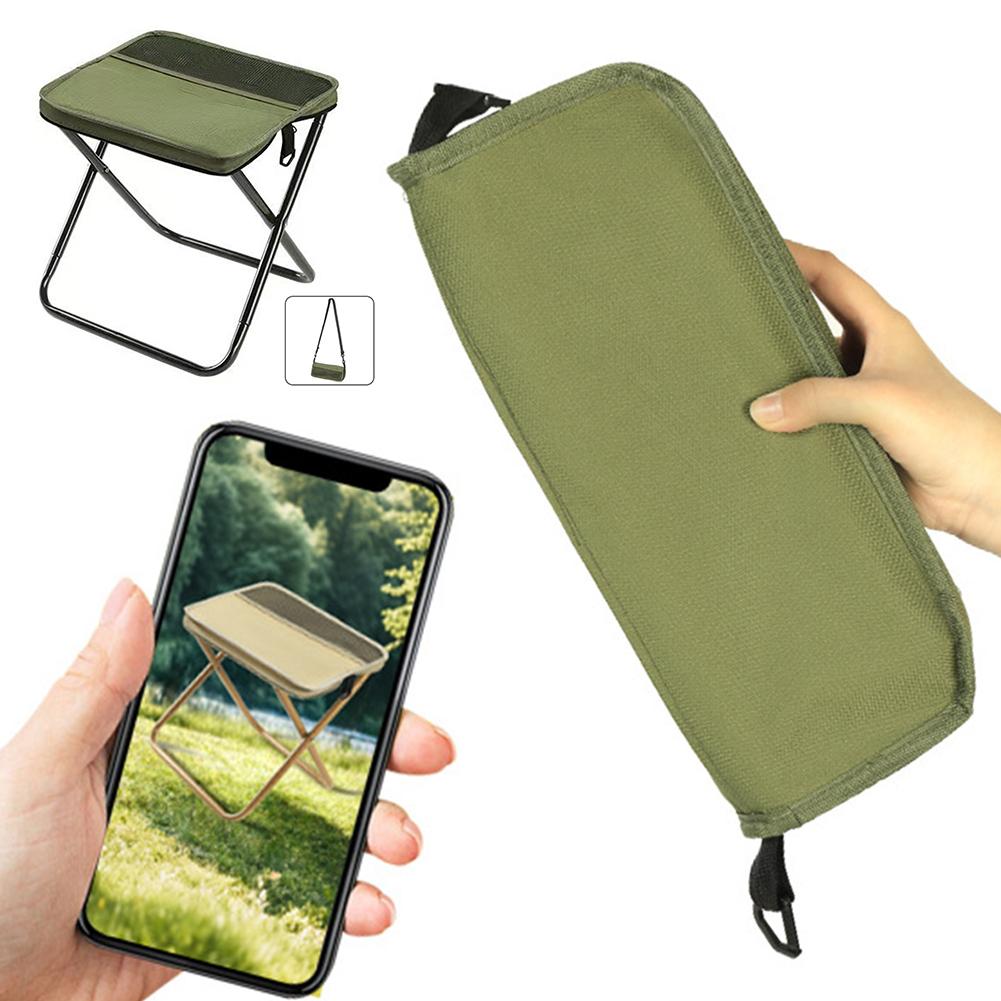 Foldable Backpack Stool for Outdoor Camping Portable Mini Chair Stool for Hiking Fishing Picnic Foldable Stool with Carry Bag