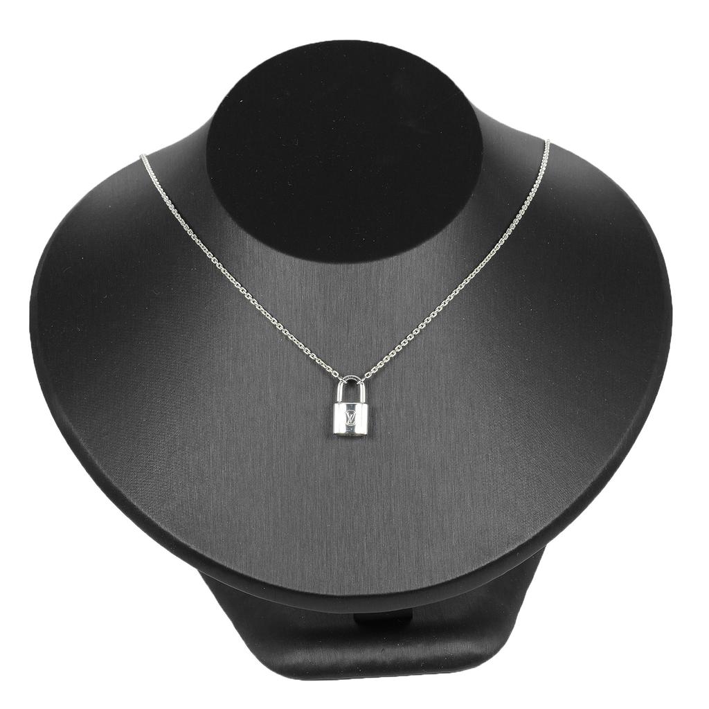 LOUIS VUITTON Lockit Necklace padlock motif Silver925 8.28g Women Used