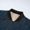 Solid Color Zipper Pocket Cardigan Autumn and Winter Men's Baseball Collar Jacket Fashionable Casual Top