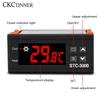 STC-3000 LED Digital Thermostat Temperature Controller Thermoregulator Relay Heating Cooling for Incubator AC 110-220V NTC