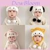 Baby Winter Ear Protection Hat Cartoon Bunny Knit Beanie For 43 Years Old
