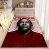 Area Rug, Kendrick Lamar Rapper Hip Hop Art Print, Man Cave Decor, Non-Slip Mat