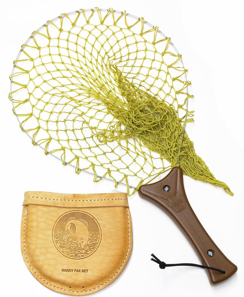 InstaNet with S plastic Net cord, size, handle/leather case/Cremona