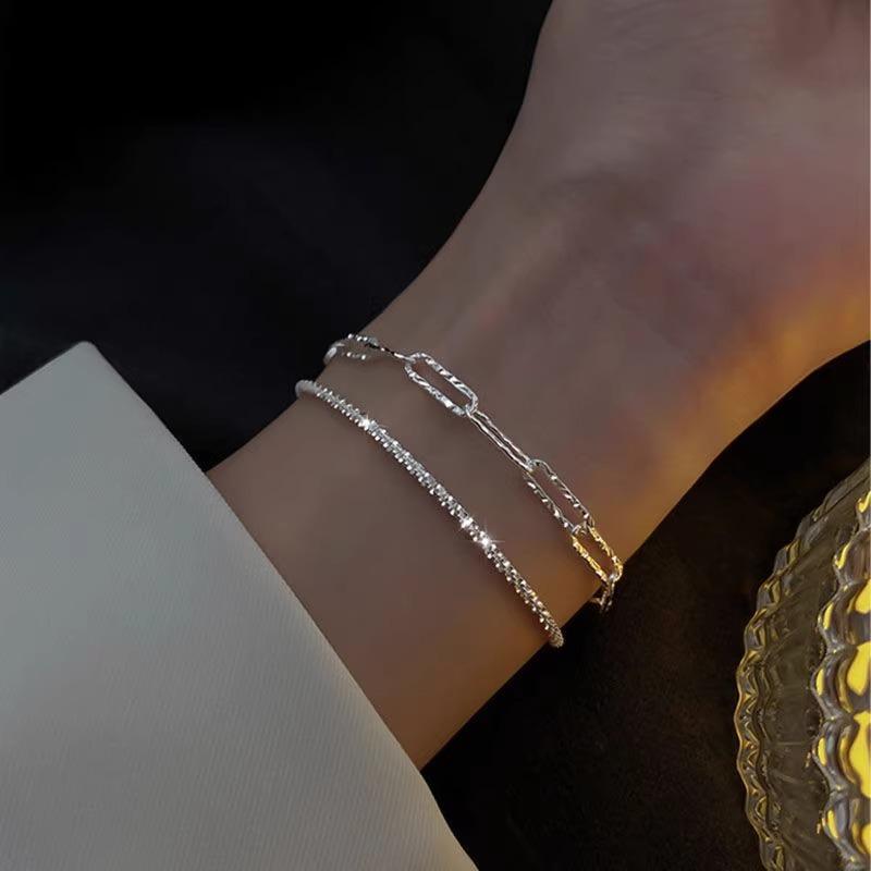 French Retro Single Zircon Pearl Bracelet for Women Simple Handmade Beaded New Elegant Luxury Jewelry Birthday Gifts for Female