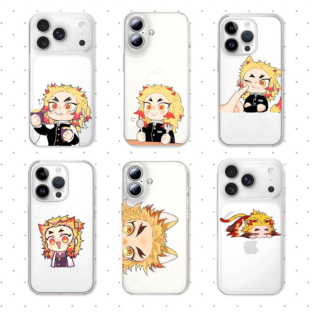 Coque de téléphone K-Kyou-jurous R-Ren-gokus Pour Iphone17 16 15 11 13 14 Pro Max 7 8 Plus X Xr Xs Max Se2020 12mini Transparent Cov