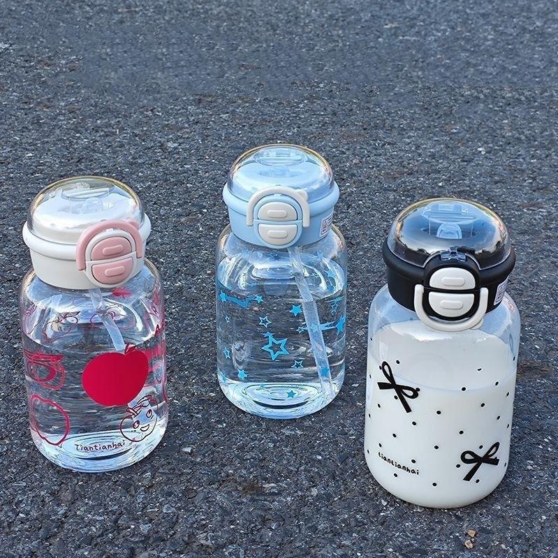 Summer water cup girls high value water cup light luxury high-end plastic cup double drink large capacity straw cup