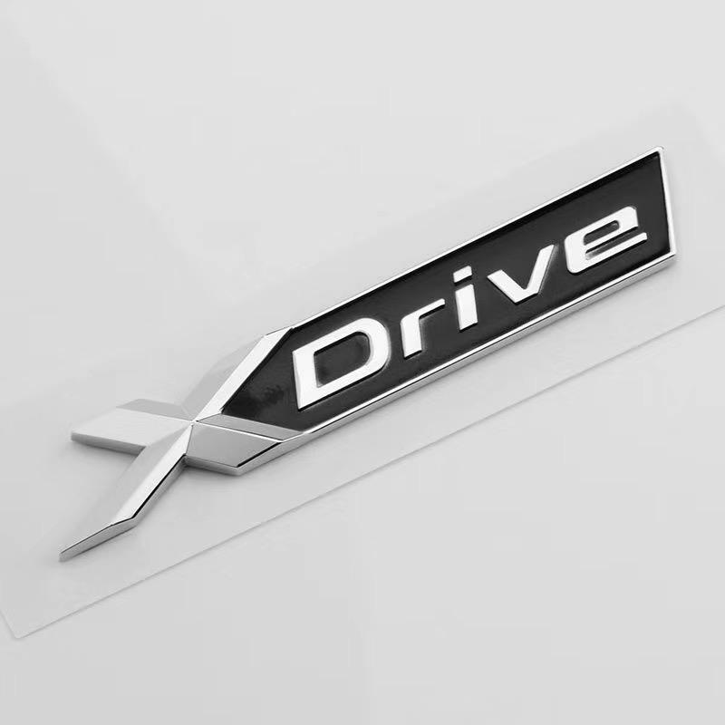 3D ABS Car XDrive Logo Rear Trunk Fender Emblem Badge Decals Styling Sticker For BMW X1 X3 X4 X5 X6 X7 E84 F48 F25 G01 F15 E71