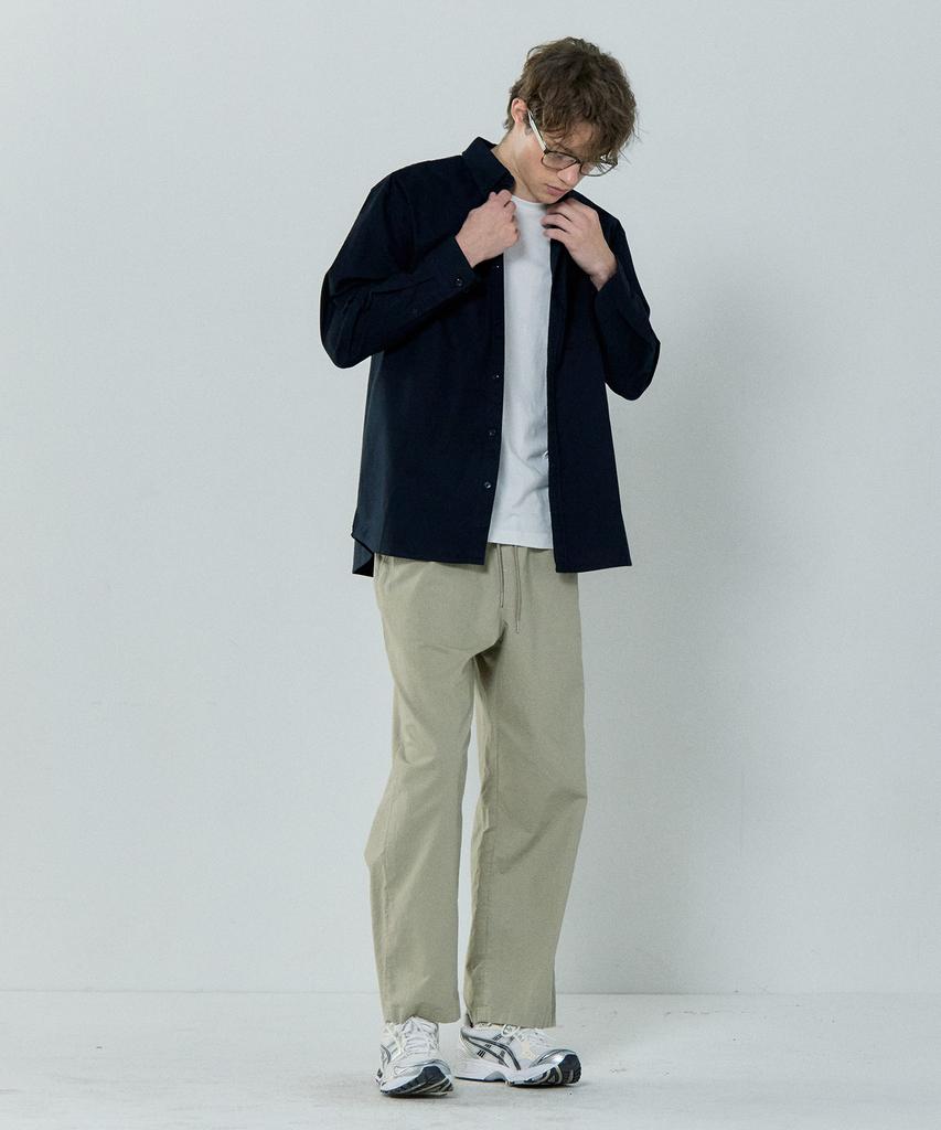 BASIC HOUSE Cotton Linen String Wide Pants Lzpt3105