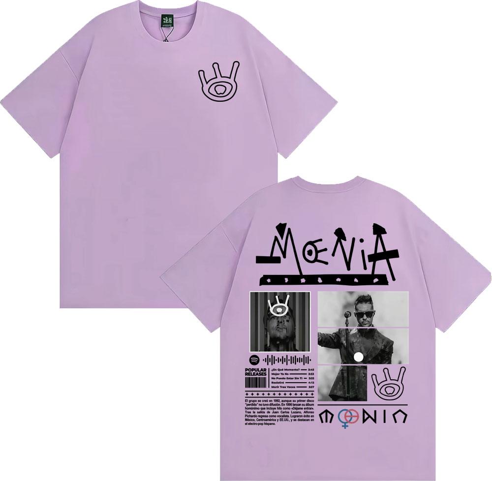 Moenia Esyamos Bien Tour 2025 Cover T-shirts Men's Women Harajuku Punk Hip Hop Style T Shirt Cotton Casual Short Sleeve T-shirts