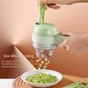 4In1 Electric Vegetable Cutter Set Handheld Wireless Electric Garlic Masher Food Chopper Meat Grinder Machine Food Peel Slice