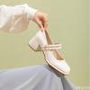 Fashion Spring Summer New Retro Medium Coarse Follow-up Shoes Fashionable  Versatile Casual Daily Simple Women's High Heels