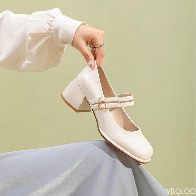 Fashion Spring summer new retro medium coarse follow-up shoes fashionable  versatile casual daily simple women's high heels