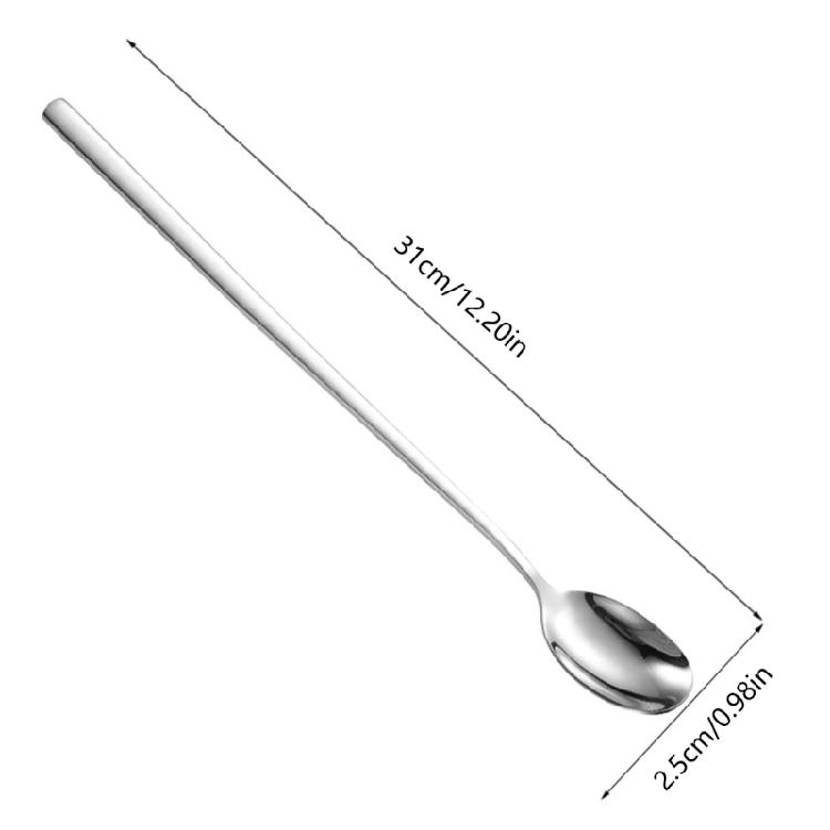 Pack of 6 Essential Spoon Set 304Stainless Steel Mixing Spoon Kitchen Spoons