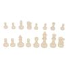 Chess Pieces Only PS Plastic Replacement   Chessmen Figurine Pieces 49mm Height King for Party Relaxing(Black White )