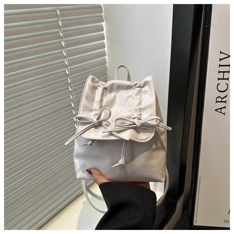 Ballet Style Backpack for Women, 2026 New Fashiable and High-end Backpacks, Portable Small Backpack for Outdoor Shopping белый