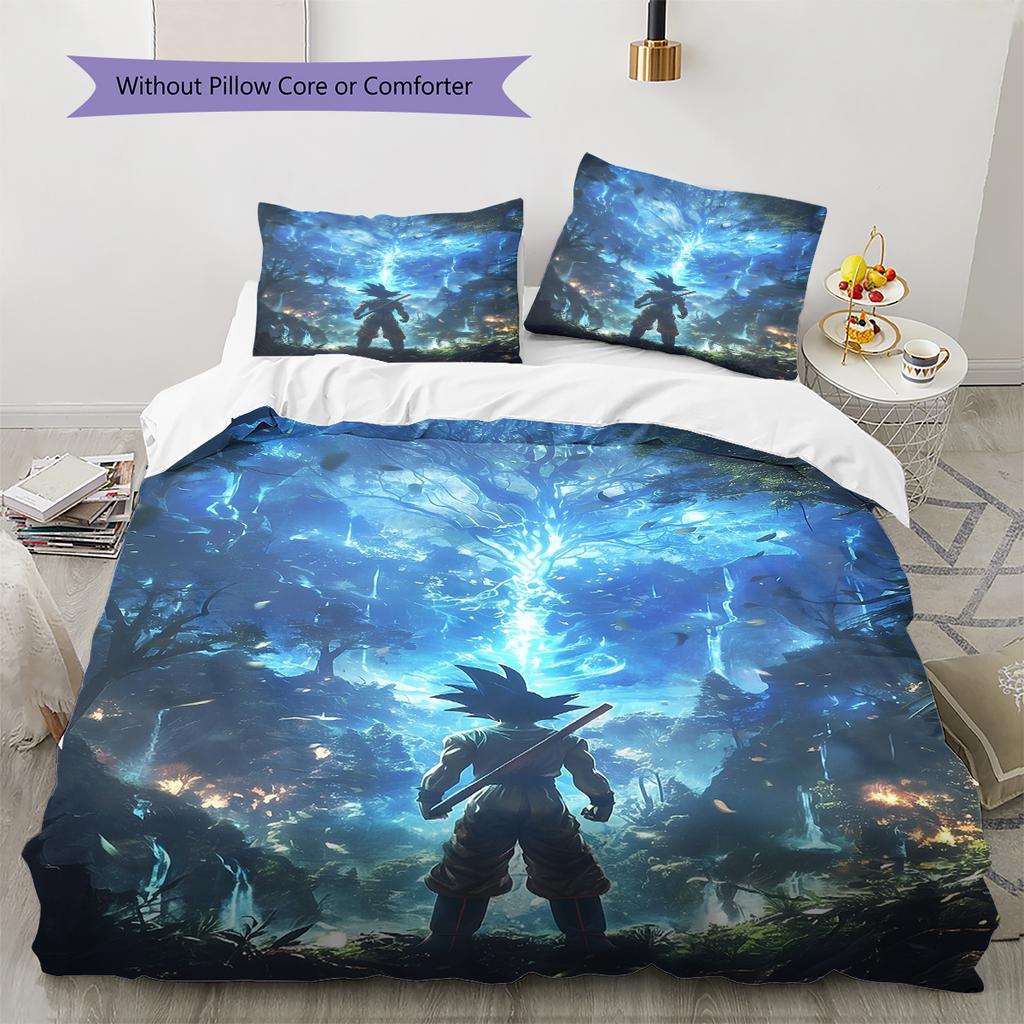 Set Copripiumino Trapuntato con Fantasia Cartone Animato Federa Decorazione per la Casa Regalo di Compleanno (1 * copripiumino + 2 * federa, senza nucleo)