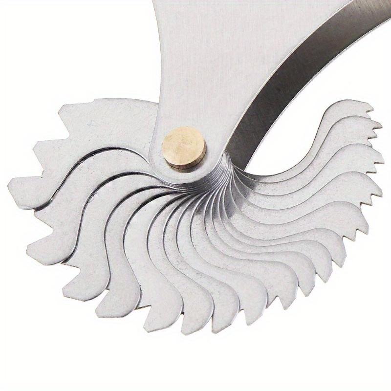 SAE Screw Thread Pitch Gauge Stainless Steel US Specification 60°Thread Gauges with Blades Range 4-84 for Industrial Measurement