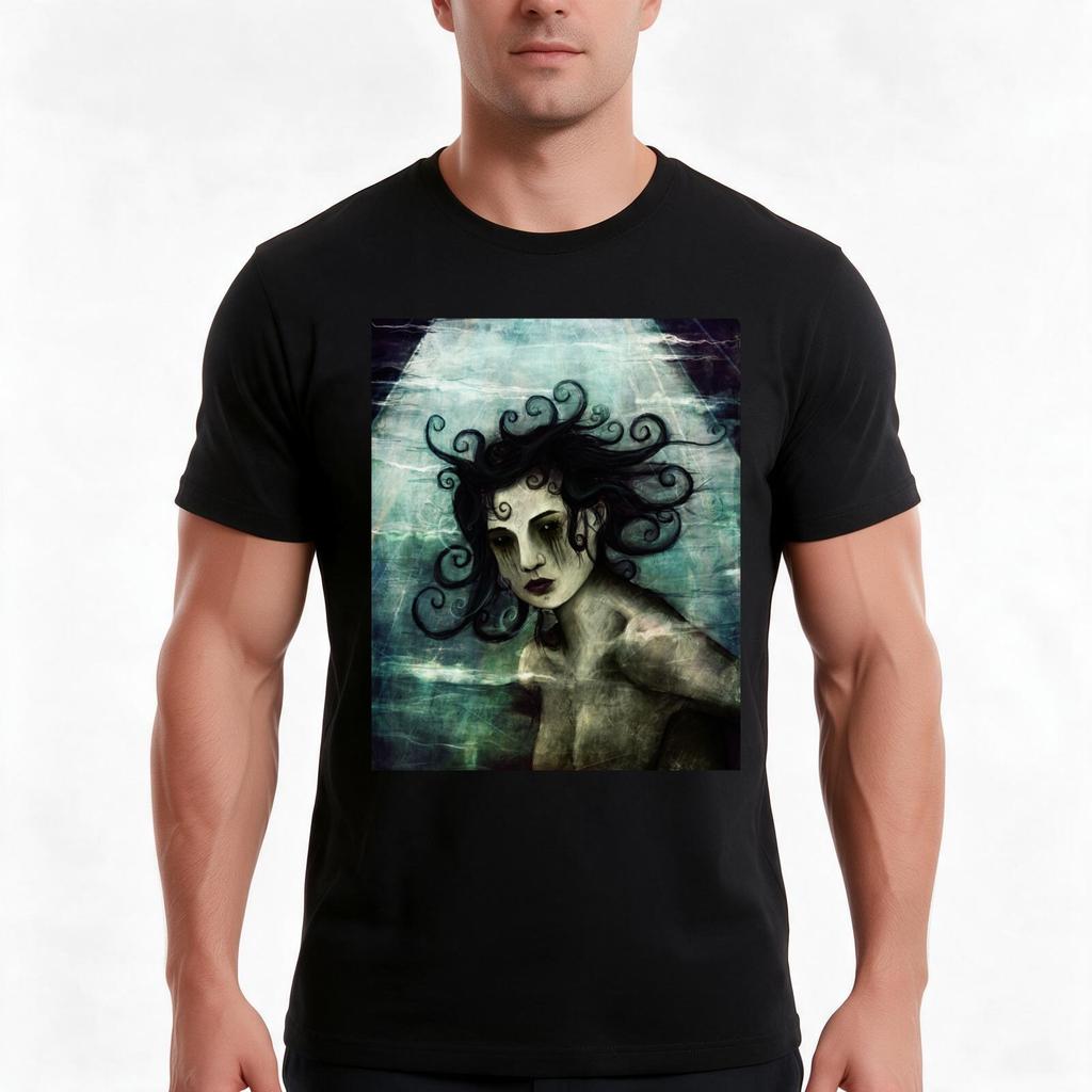 Black Eyed Angel Tshirt Summer Casual Cotton Tee Oversized Streetwear Tops Vintage Graphic Print Loose Fit Short Sleeve