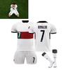 Premium White 7 C.ronaldo Football Kit Set With Original Socks 2022 World Cup Edition