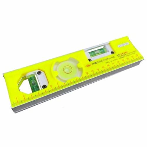 KOD Exterior Level EX-230Y 230mm Aluminum: Silver Resin: Yellow