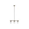Suspension - Doré et Blanc - 60 x 15 x 25 cm - Design Contemporain - Éclairage Intérieur