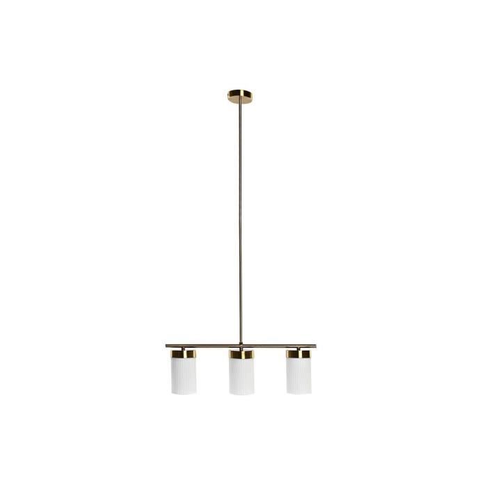 Suspension - Doré et Blanc - 60 x 15 x 25 cm - Design Contemporain - Éclairage Intérieur