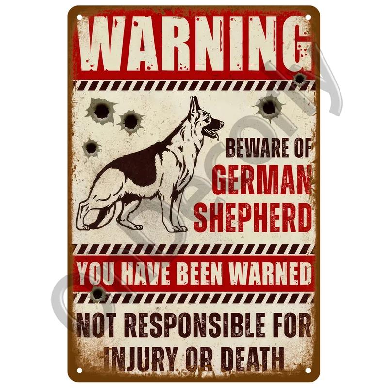 Retro Metal Warning Sign  Vintage Tin Wall Decor for Home Room Bar Garage Cafe Club Man Cave Pub  Mural Plate Poster Art