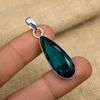 Lovely Indicolite Gemstone Handmade 925 Solid Sterling Silver Jewelry Pendant For Women