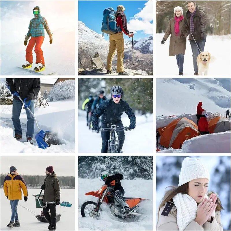 Waterproof Heated Rechargeable Gloves Electric Heated Gloves Thermal Heat Gloves Winter Warm Skiing Snowboarding Hunting Fishing