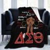 3D Print Delta Sorority Sigma Theta Dst Blanket Sofa Cover Throw Blanket Fleece Tapestry Warm Bed Blankets For Bedroom Couch