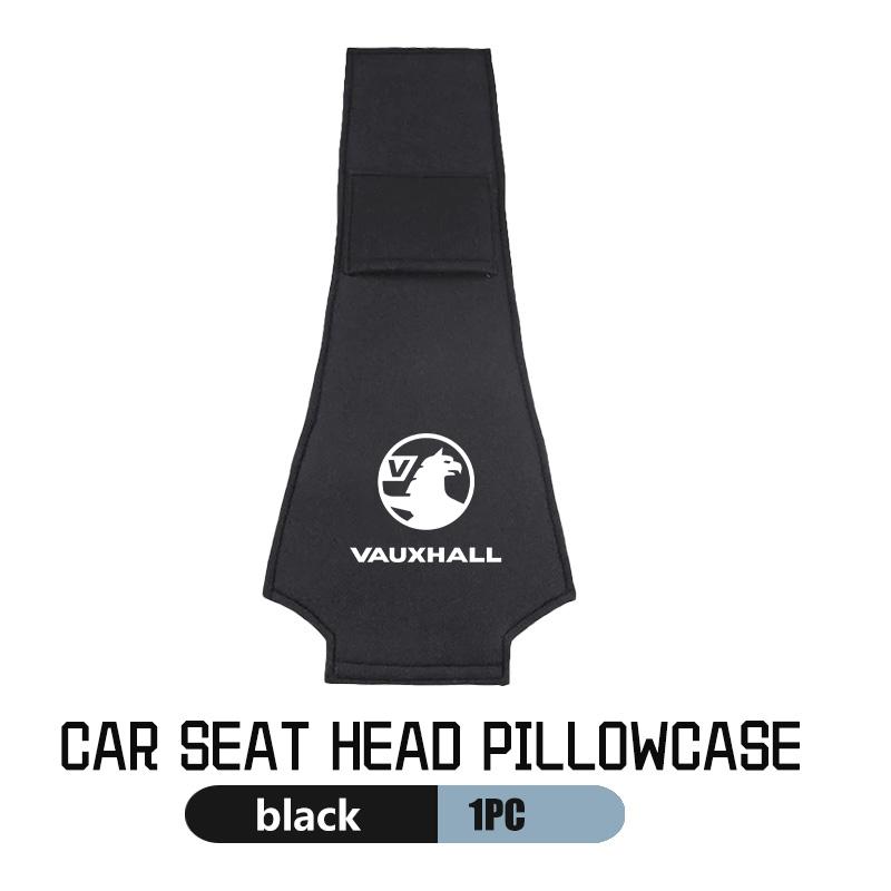 

Car Logo Seat Headrest Cover Suede Perforated Pillowcase Pad For Vauxhall VXR8 Astra Zafira Vectra Tigra Corsa D G J H