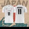 Japonský volejbalový dres Pánský Dámský Oblečení R.Takahashi č.21 Ishikawa č.14 Sportovní Ležérní Prodyšný Rychleschnoucí Nadměrná Trička