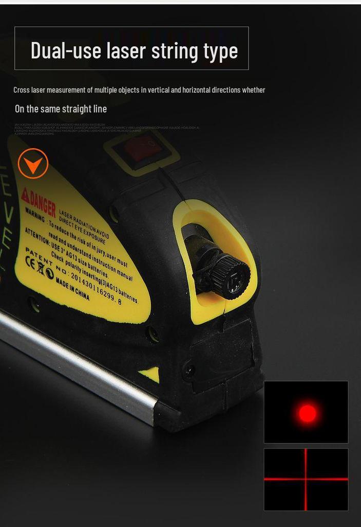 Multi-Functional Infrared Laser Level and High-Precision Tape Measure Tool