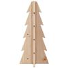 VidaXL Arbre de Noël en bois pour décoration 49 cm bois massif de pin, décoration de sapin de Noël en bois, sapin de Noël en 858174