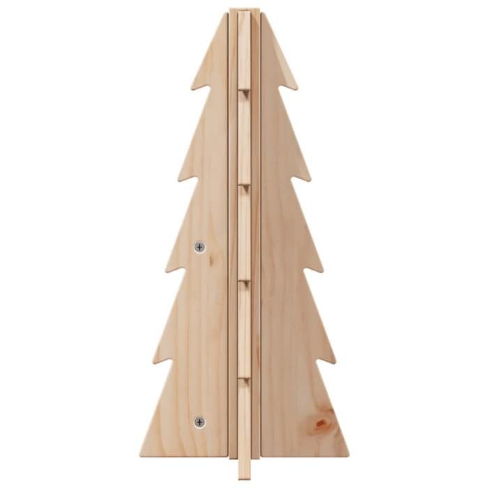 VidaXL Arbre de Noël en bois pour décoration 49 cm bois massif de pin, décoration de sapin de Noël en bois, sapin de Noël en 858174
