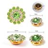 Sun Flower Claw Diamond, Glass Flower-Shaped Rhinestone Buckle Hand Seam Diamond, Round Flower Plate Grab Diamond Diy Jewelry Button Decoration