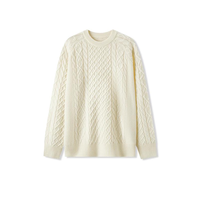 Semir Men's Machine Washable Cable Knit Pullover Sweater