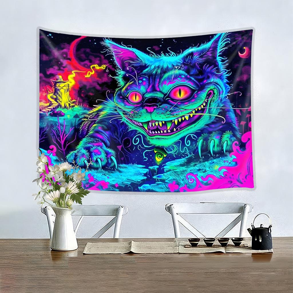 Sunflower Dream Fluorescent TapestryUV Tapestry Wall Hanging Bedroom Home Party Decoration
