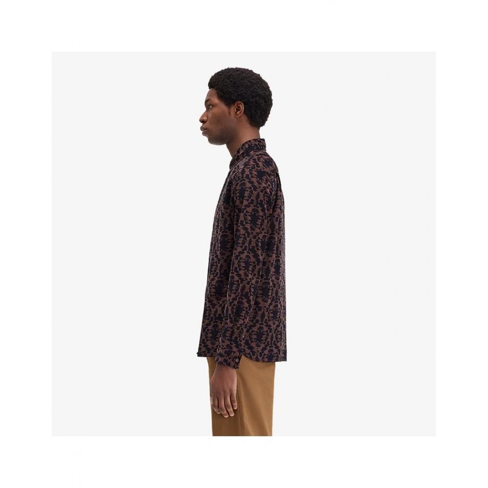 Fred Perry Ripped Print Corduroy Shirt   Carrington Roadbrick Afpm2438510 U53